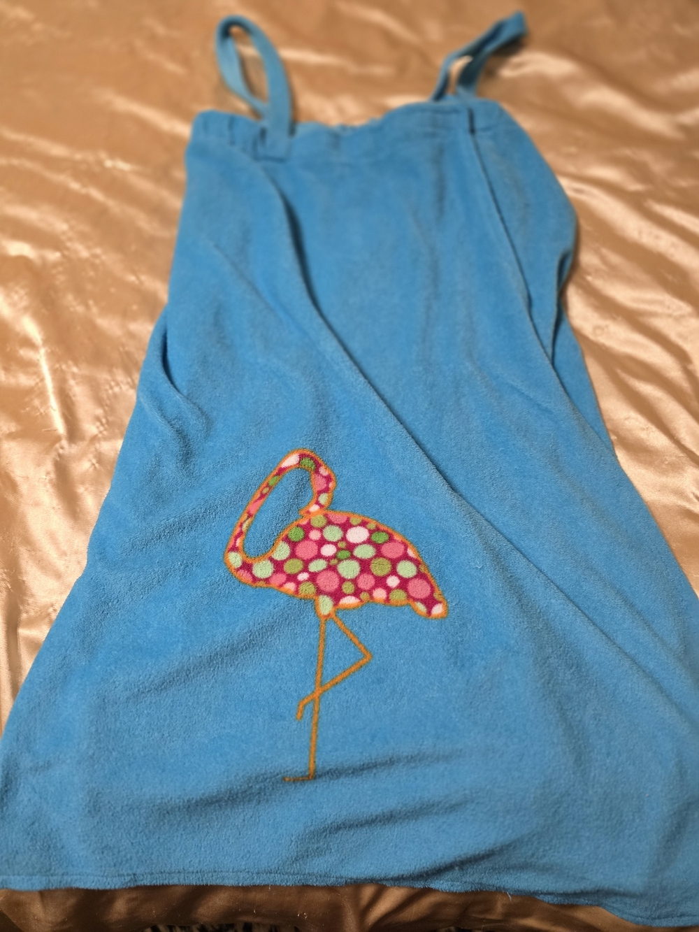Blue Girls' Flamingo Sleep Dress - Kids Pajamas